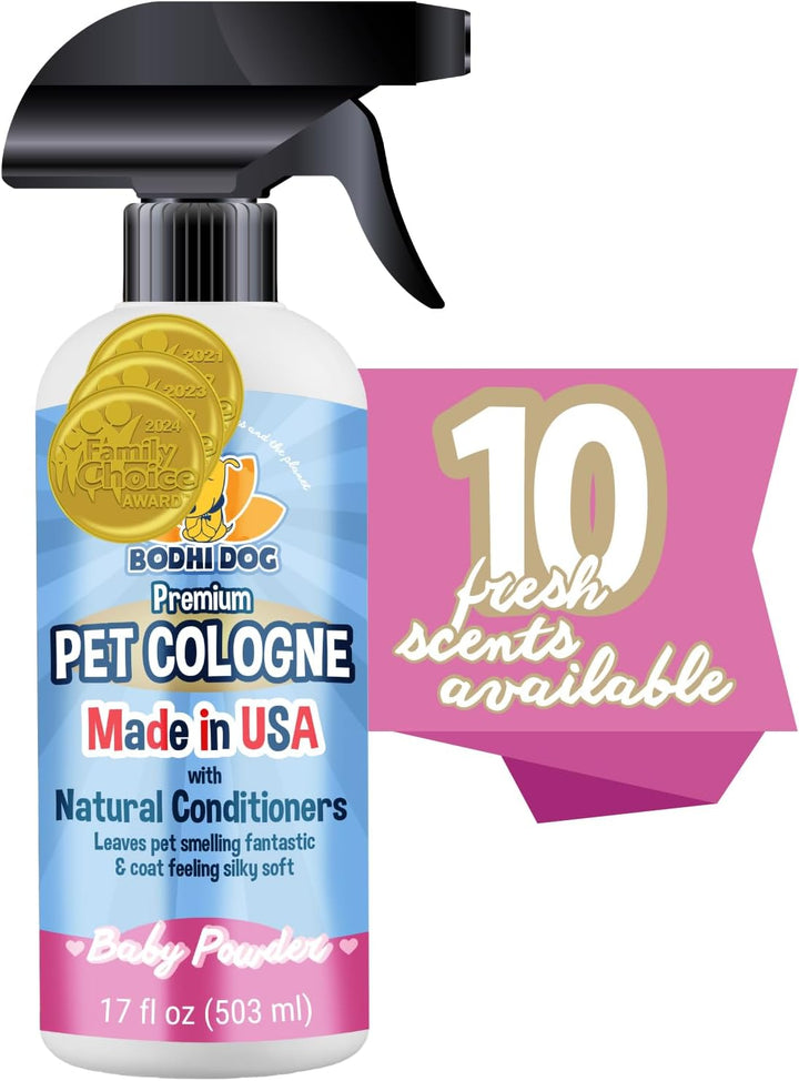 Natural Dog Cologne (Blueberry) - Premium Scented Deodorizing Pet Perfume with Conditioner for Dogs & Cats - Keeps Pets Fresh & Clean - Gentle and Safe Formula, Made in USA (4 Fl Oz)