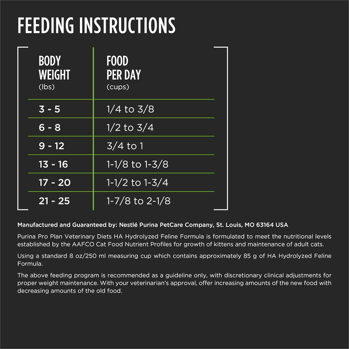 Purina  HA Hydrolyzed Feline Formula Dry Cat Food - 4 Lb. Bag