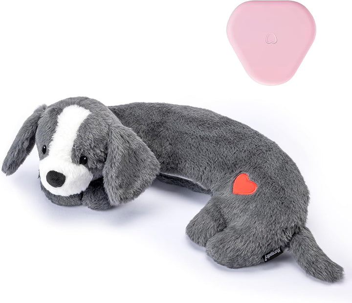 Heartbeat Toy Puppy Heartbeat Stuffed Animal Heartbeat Plush Toy for Puppy, Dog Heartbeat Toy for Pet Anxiety Relief Behavioral Sleep Aid Crate Kennel Training Puppy Cuddly Comfort Toy…