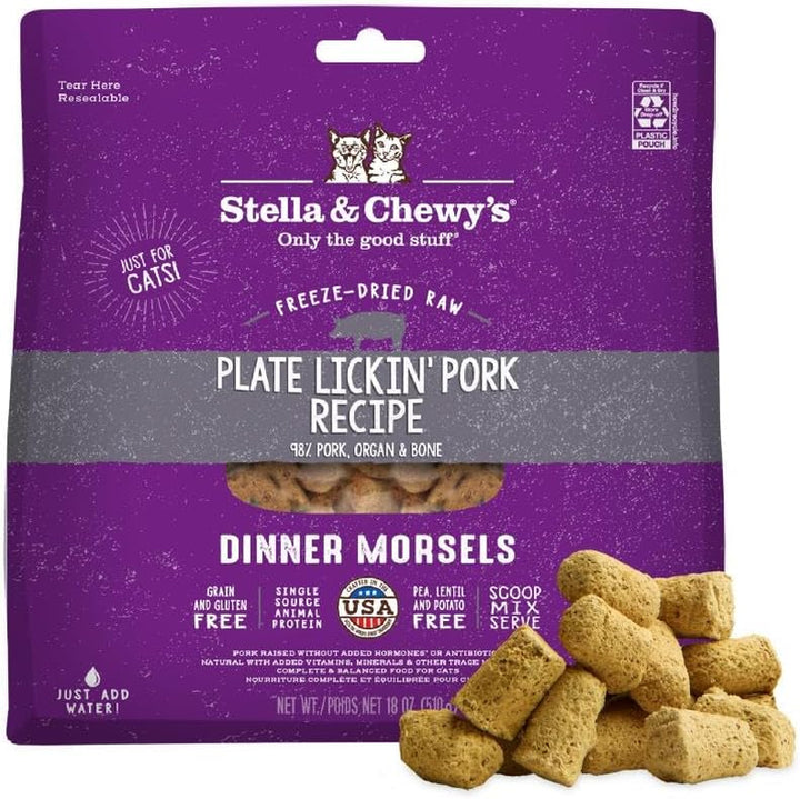 Freeze-Dried Raw Cat Dinner Morsels - Premium Chicken Recipe with 98% Cage-Free Meat & Organs - Natural Grain-Free Cat & Kitten Food - Made in USA - 3.5 Oz