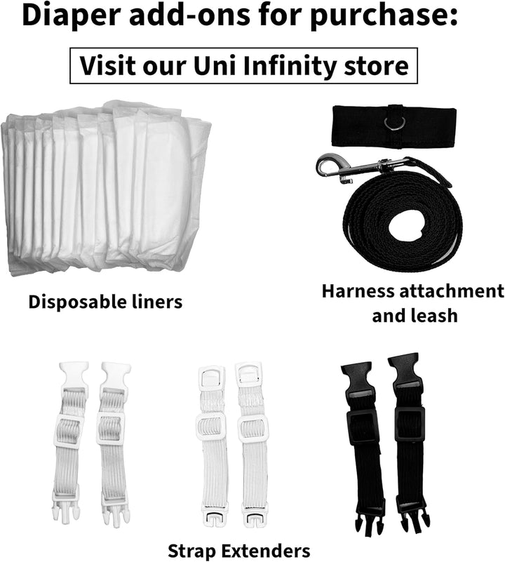 Chicken Diapers for Indoor Chickens, Hens, Roosters, Diapers for Ducks, Ducklings - Reusable, Adjustable by  (Pink Floral, Chicken Large, 1, Count)