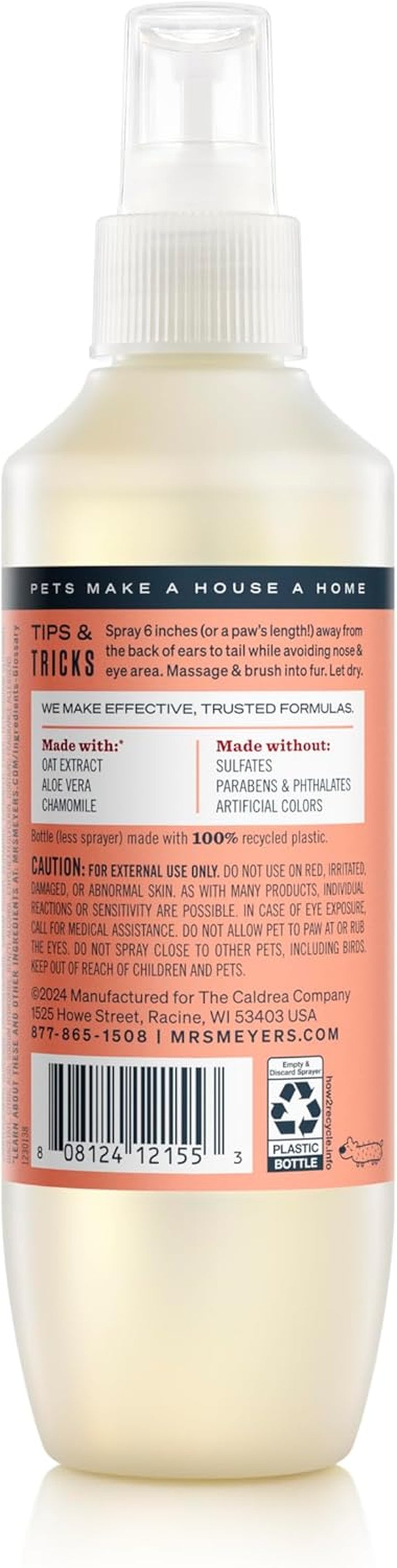 Clean Day Dog Deodorizing Spray, White Peach Scent, 8Oz