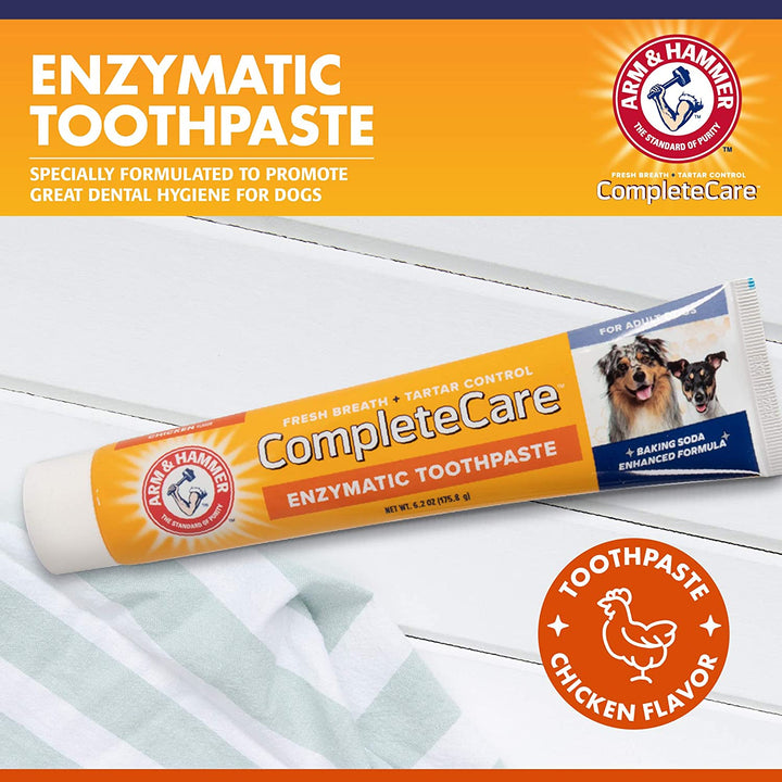 Complete Care Enzymatic Dog Toothpaste, 6.2 Oz - Pet Toothpaste for Puppies and Adult Dogs, Dental Care and Clean Teeth, 6.2 Oz