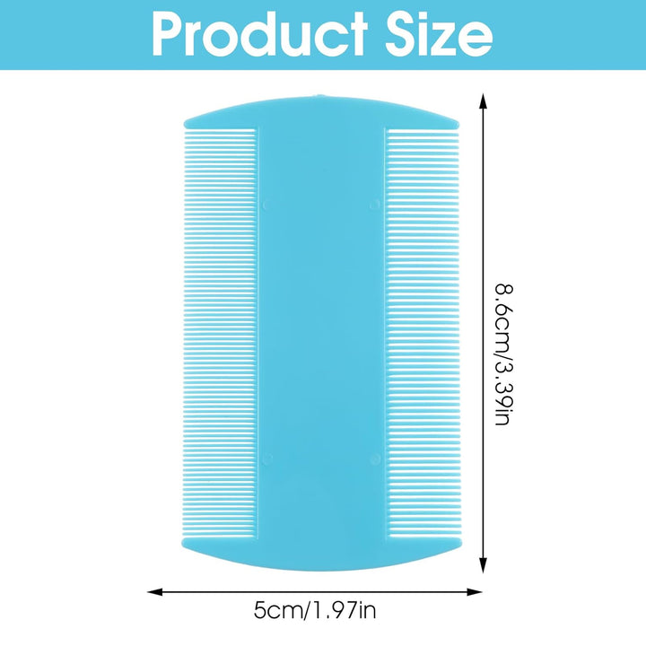 14 Pcs Lice Comb, Flea Comb, Double Sided Dandruff Comb, Cat Comb, Plastic Flea Comb for Cats Fine Teeth Pet Comb for Cat Dog to Keep Skin Healthy and Hair Soft (Multi-Color)