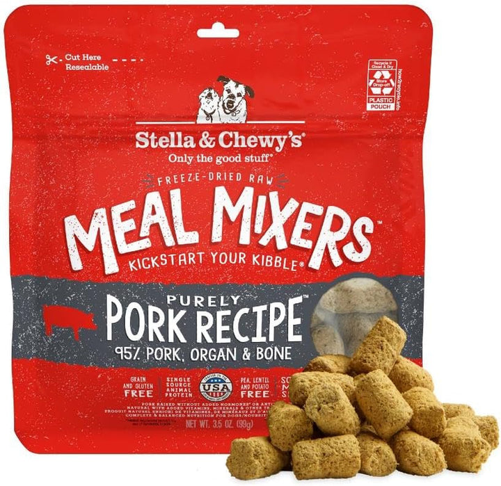 Freeze-Dried Raw Chicken Meal Mixers- Dog Food Topper and Mixer - Made with 95% Cage-Free Chicken, Organs & Bone - Perfect for Picky Eaters - Grain-Free - 3.5Oz