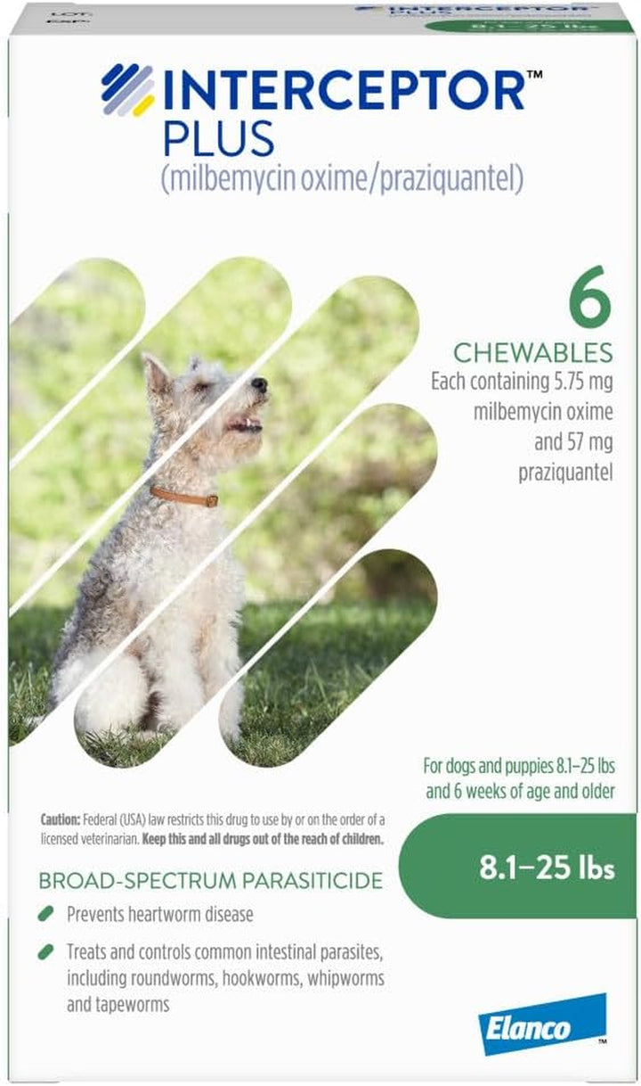 plus Prevention for Heartworm + 4 Other Worms for Dogs 50.1-100 Lbs. | 6 Chews, 6-Month Supply