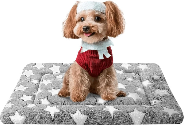 Dog Bed Mat - Dog Crate Pad - Reversible Dog Mat for Pet Comfort - Soft Bed Crate Pads with Dual-Sided Design for All Seasons - Durable, Machine Washable Mat for Crates, Travel, and Home