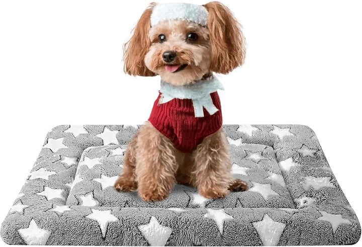 Dog Bed Mat - Dog Crate Pad - Reversible Dog Mat for Pet Comfort - Soft Bed Crate Pads with Dual-Sided Design for All Seasons - Durable, Machine Washable Mat for Crates, Travel, and Home