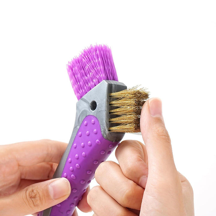 Horse Hoof Pick with Dual Brush,Tpr Non-Slip Grip, Farrier Tool Hoof Pick for Horse Hoof Cleaning and Grooming