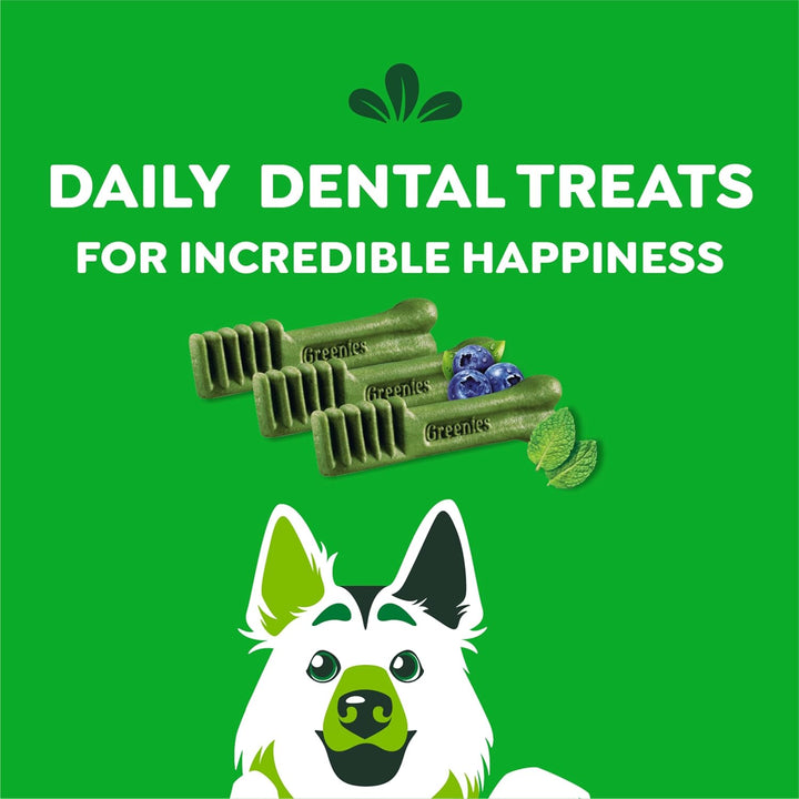 Large Dental Dog Treats, 3-Flavor Variety Pack, (3) 12 Oz. Pouches, (24 Treats)