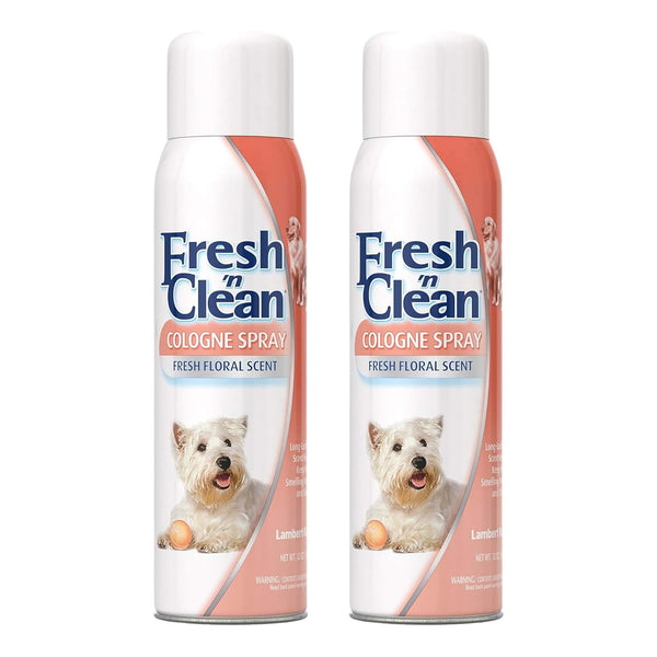 Fresh ’N Clean Cologne Spray - Floral Scent - 12 Oz - Controls Odor & Keeps Dogs Smelling Fresh