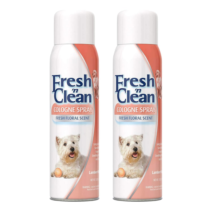 Fresh ’N Clean Cologne Spray - Floral Scent - 12 Oz - Controls Odor & Keeps Dogs Smelling Fresh