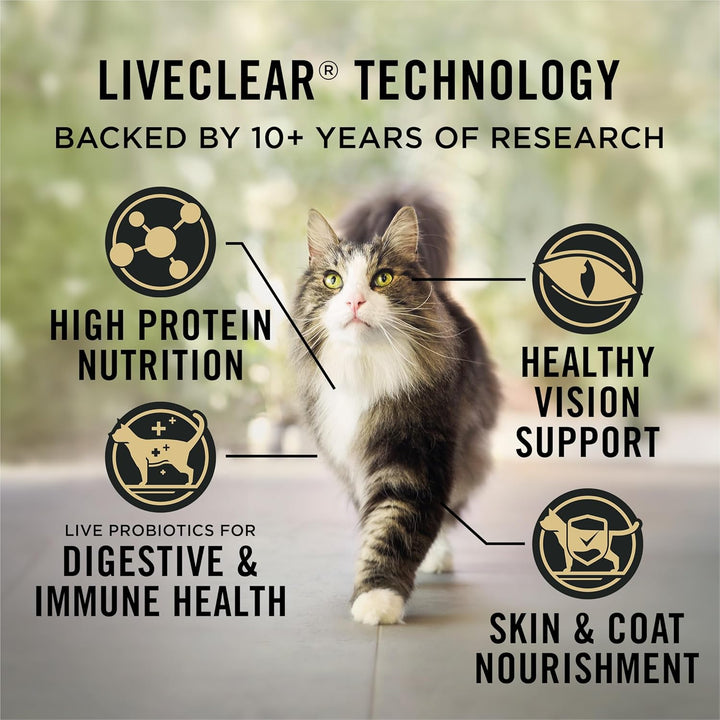 Allergen Reducing, High Protein Cat Food, LIVECLEAR Chicken and Rice Formula