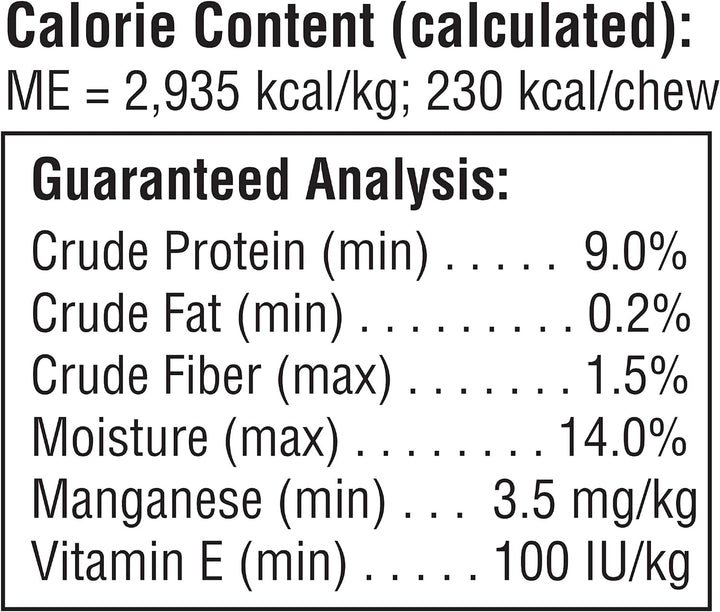 Medium Chews with Real Peanut Butter Rawhide- Free Chews for Dogs, 4 Count