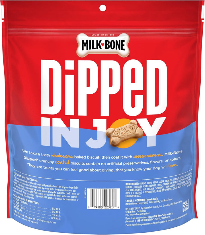 Dipped Dog Biscuits Baked with Real Peanut Butter, 32 Ounces