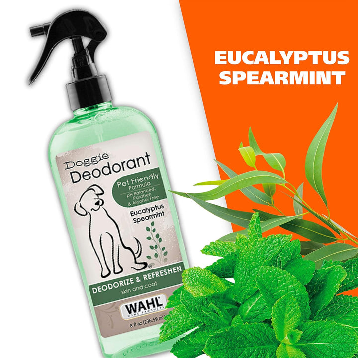 USA Deodorizing & Refreshing Pet Deodorant for Dogs - Eucalyptus & Spearmint Scent to Refresh the Skin and Coat - Model 820011A