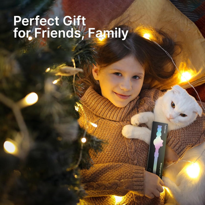 Waterproof Airtag Cat Collar, Breakaway Cat Airtag Collar with Luminous & Reflective Fish Pattern, Lightweight Kitten Collars for Apple Air Tag, Hidden GPS Tracker Holder for Cats, Kittens(9-13")