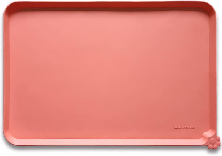 -Waterproof Pet Feeding Mats with High Lips - Multiple Size and Colors for Dogs, Cats & Others-G