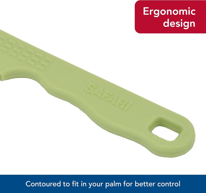 Pet Safari Double Row Comb - Helps Dry Skin - for Flea Prevention and Detection in Pets with Short and Long Hair