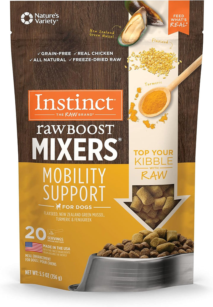 Raw Boost Mixers Gut Health Freeze-Dried Dog Food Topper, 5.5 Oz. Bag