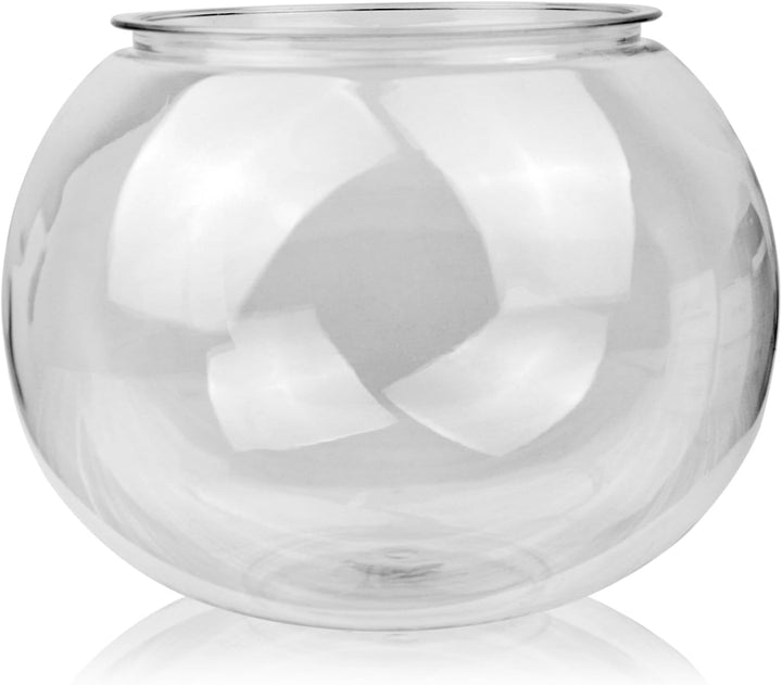 （Large Size） 3 Gallon Plastic Fish Bowl, Aquarium Fish Tank 11.5 Liters