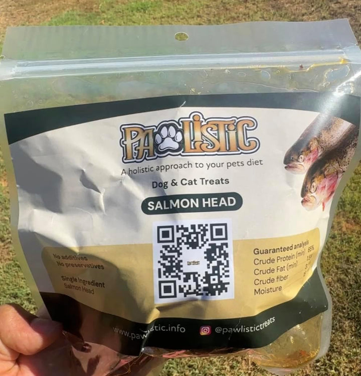 Dehydrated Salmon Head for Cats and Dogs