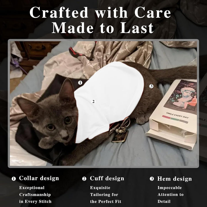 2 Pack Solid Color Dog Shirts - Lightweight, Quick Dry, Breathable Pet T-Shirts for Small to Large Dogs - Stretchy, Durable, Ideal for All Seasons and Holidays.Black White S