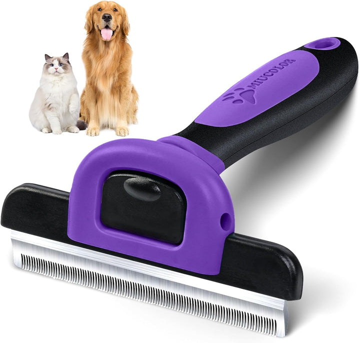 Pet Grooming Brush, Deshedding Tool for Dogs & Cats, Effectively Reduces Shedding by up to 95% for Short Medium and Long Pet Hair