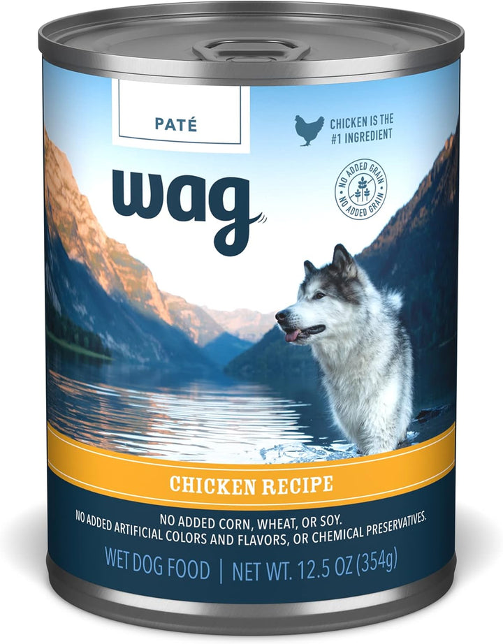 Amazon Brand -  Pate Canned Dog Food, Turkey & Chicken Recipe, 12.5 Oz Can (Pack of 12)