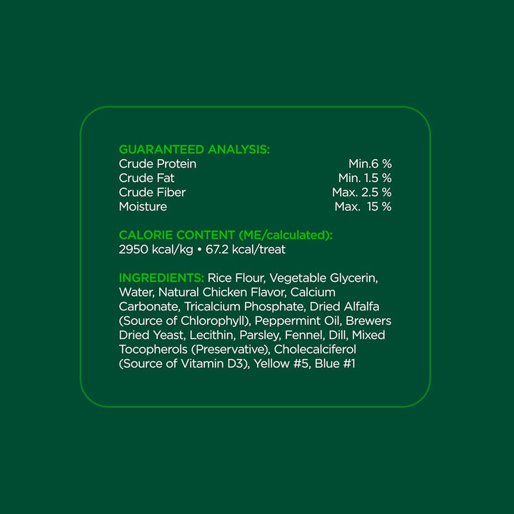 Dental Chews for Dogs, 60 Count, Vet-Recommended Mint-Flavored Treats for Medium Dogs 25-50 Lbs, Bones Clean Teeth, Fight Bad Breath, and Removes Plaque and Tartar