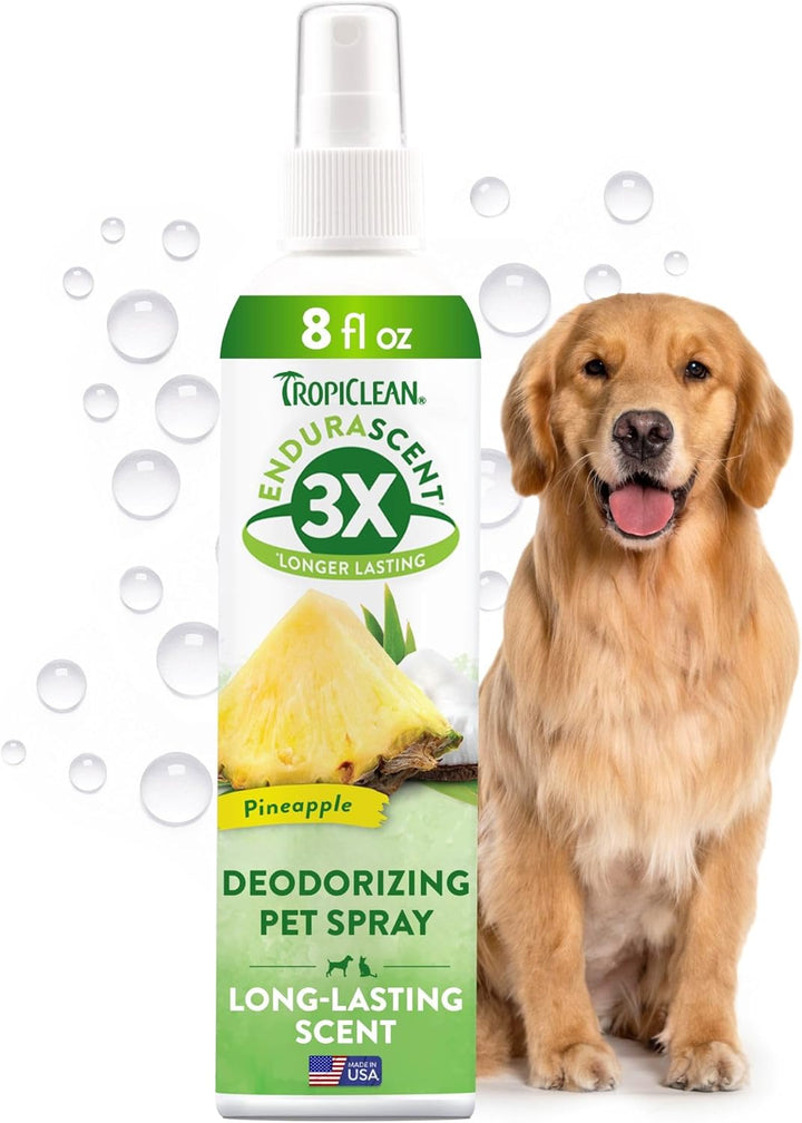 Dog Perfume, Long Lasting Papaya Cologne, Deodorizing Spray for Smelly Dogs, after Bath Detangling Spray with Vitamin E, Safe for Cats, 8Oz.