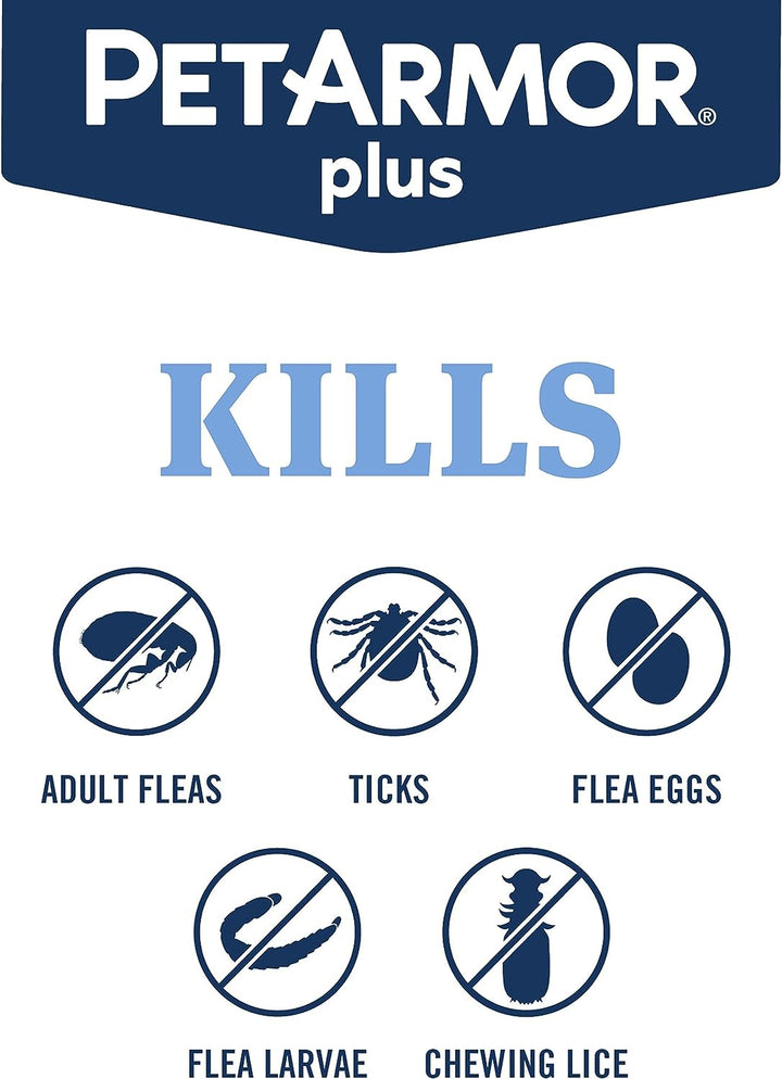 plus Flea and Tick Prevention for Cats over 1.5 Lbs, Cat Flea and Tick Treatment, 6 Doses, Waterproof Topical, Fast Acting