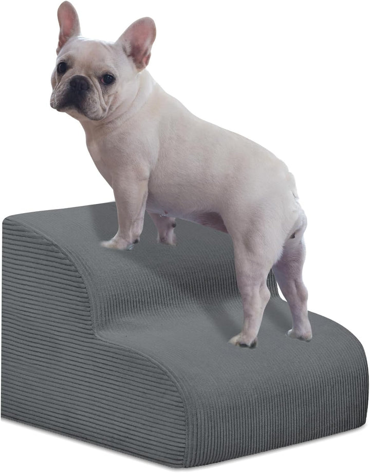 Dog Stairs for Small Dogs and Cats, 20" H 4 Steps Dog Ramp for High Beds, Couch, Sofa, Waterproof Pet Stairs with Removable Washable Cover, Non-Slip Sturdy Pet Steps