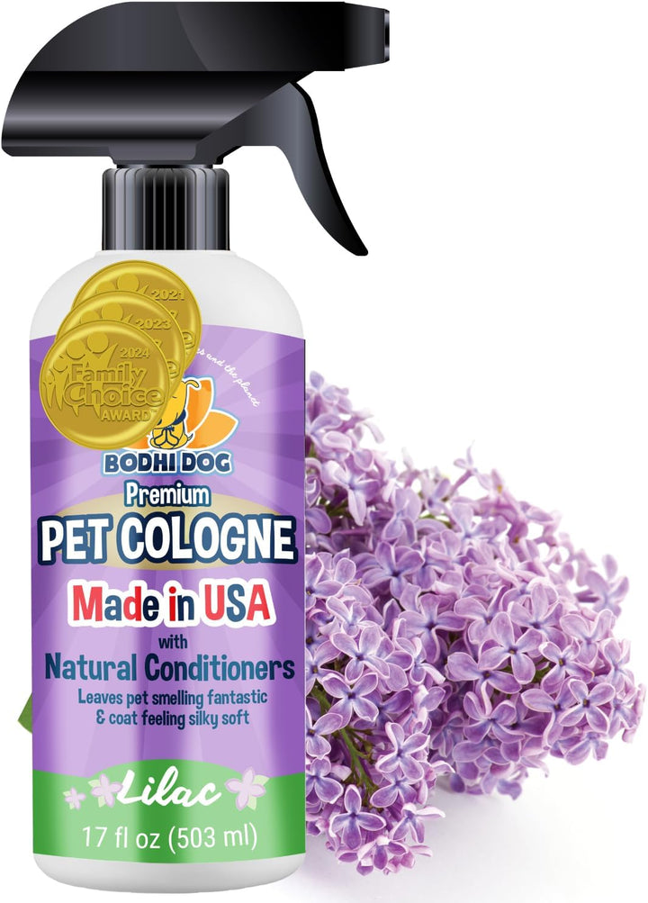 Natural Dog Cologne (Blueberry) - Premium Scented Deodorizing Pet Perfume with Conditioner for Dogs & Cats - Keeps Pets Fresh & Clean - Gentle and Safe Formula, Made in USA (4 Fl Oz)