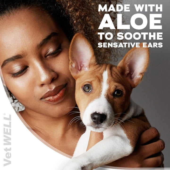 Ear Cleaner for Dogs and Cats - Otic Rinse for Infections and Controlling Ear Infections and Odor in Pets - 8 Oz (Cucumber Melon)