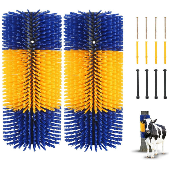 2PCS Livestock Scratching Brush, Cow, Horse, Goat, Livestock Brushes for Scratching, Horse Brush, Cow Brush, Goat Scratching Post, Animal Back Scratching