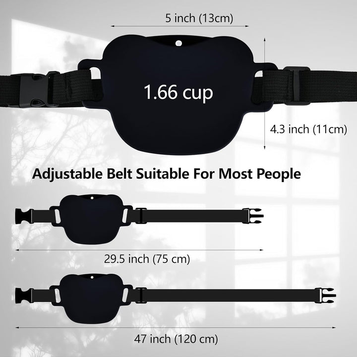 Pet Training Snack Pouch with Clicker 2.0 Upgraded Magnetic Closure, 1.66 Cup Silicone Belt for Dog Treats，Perfect for Exercising and Walking