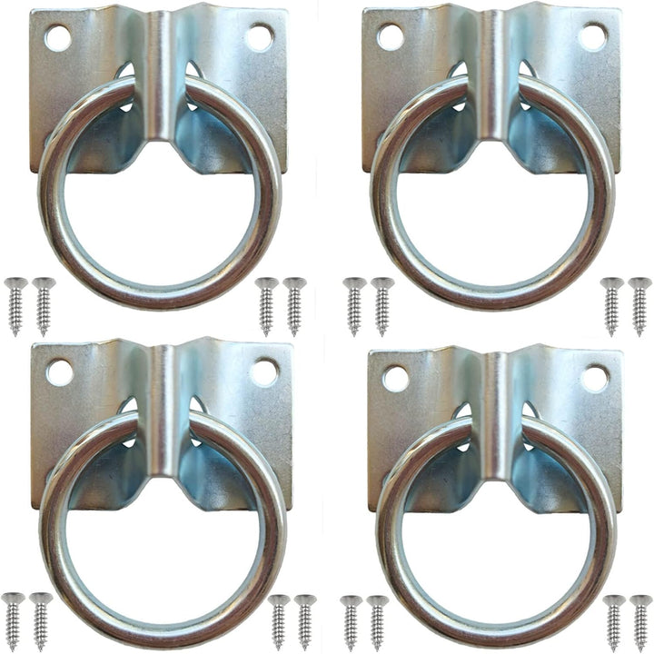 Cross Tie Ring for Horses, Block Tie Ring for Horse Stall/Stable, Tie down Horse Barn Supplies (2 Pack)