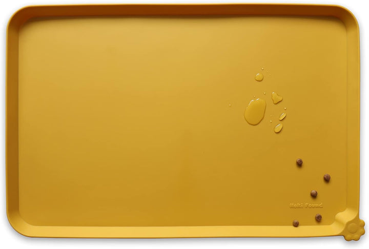 -Waterproof Pet Feeding Mats with High Lips - Multiple Size and Colors for Dogs, Cats & Others-G