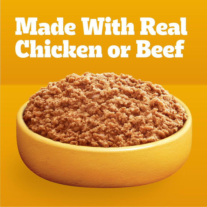 Chopped Ground Dinner Adult Soft Wet Dog Food 30-Count Variety Pack, 3.5 Oz Pouches