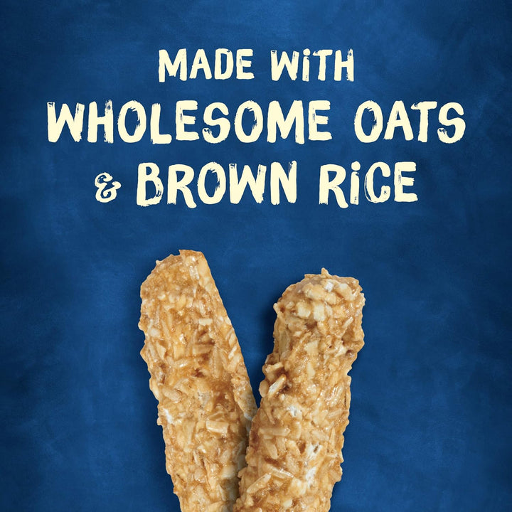 Rawhide Small/Medium Breed Dog Bones, Chewnola with Oats & Brown Rice - 10 Ct. Pouch