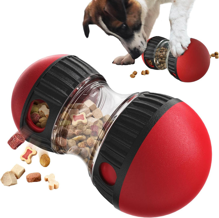 Dog Puzzle Toy Adjustable Treat Dispensing Ball Food Dispenser Tough Slow Feeder Puppy Enrichment Training Toy Pet Interactive Chase Toys for Small Medium Large Dogs to Keep Them Busy, Green