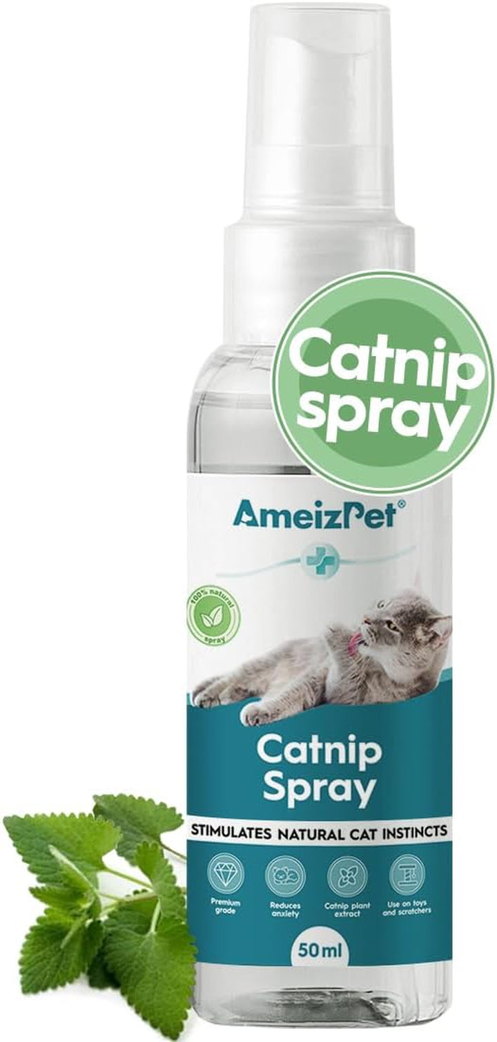 Catnip Spray for Cats, Cat Scratching Sprays, Transparent Cat & Kitten Behaviour Spray 50 Ml (1.69 Oz)