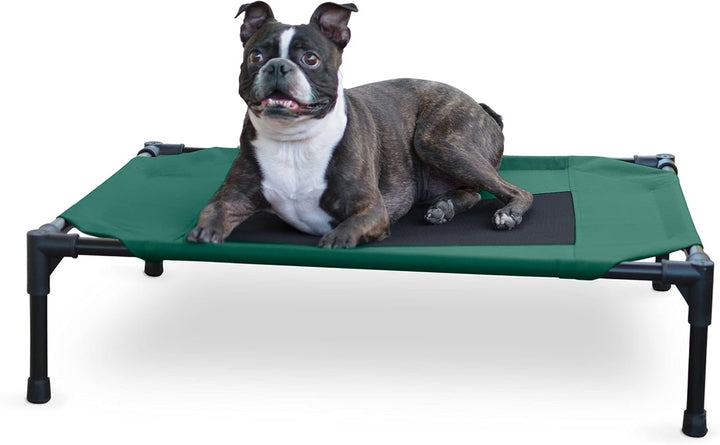 Dog Cot Replacement Cover, Designed to Fit K&H Large Pet Cots (Sold Separately), Indoor Outdoor, Breathable Cooling Mesh Center, Machine Washable - Large 42 X 30In Chocolate