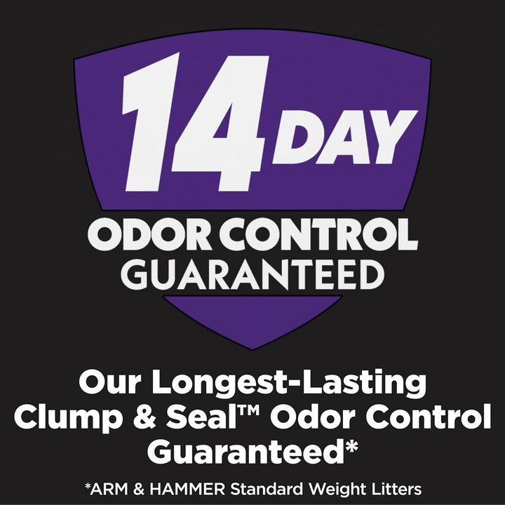 Clump & Seal SLIDE Platinum Multi-Cat Clumping Cat Litter, 14-Day Odor Control, EZ Clean Technology, 18 Lbs – No Scrubbing, Powerful Odor Eliminator