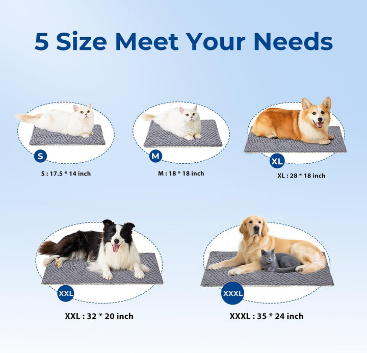 Cat Heating Pad - 11 Adjustable Temperature and 25 Timer Options, Heated Cat Bed Indoor Waterproof with Chew-Resistant Cord for Small Dogs, 18X18 Inch