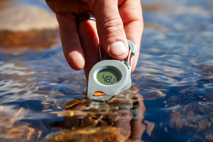 Riverkeeper Digital Thermometer | Fly Fishing Water Temperature Stream Thermometer | Lake Water Temperature Guage