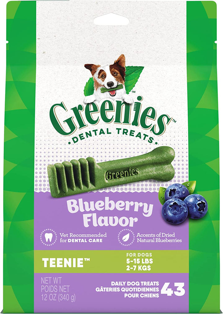 Teenie Dental Dog Treats, Mint Fresh Flavor, 12 Oz. Pack (43 Treats)