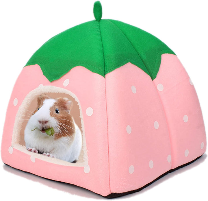 Guinea Pig Hideout Bed Rabbit House Cave Accessories Cozy Hide-Out for Bunny Hedgehog Ferret Chinchilla&Other Small Animals (Grey)