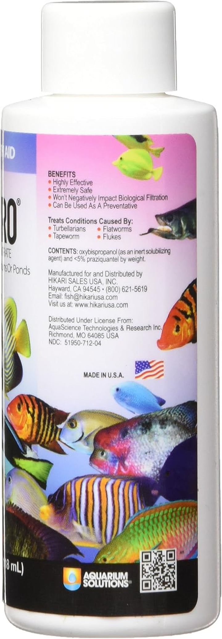 Usa AHK73254 Fish Prazipro for Aquarium, 4-Ounce